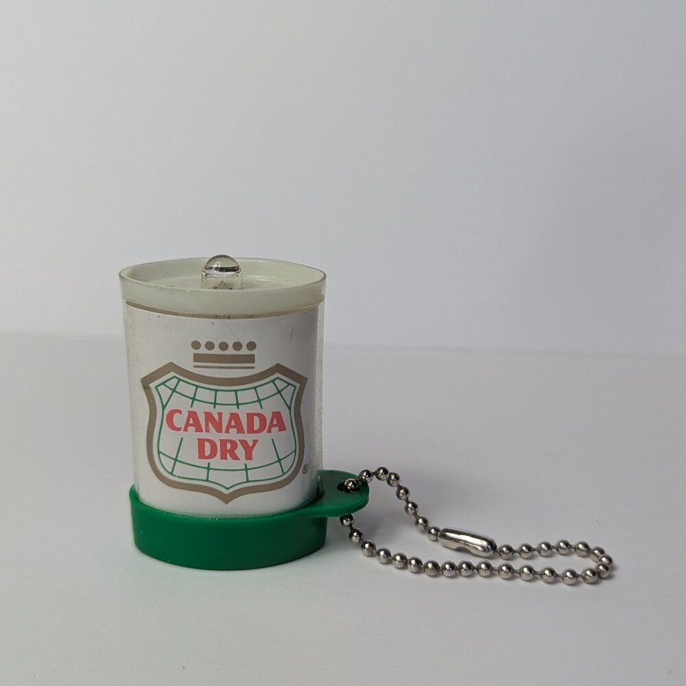 Vintage Canada Dry Keychain Flashlight Advertising Paraphernalia NON WORKING